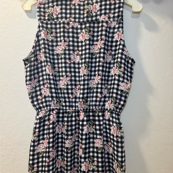 Justify Black Gingham Tank with Pink Floral Print - Picture 11 of 14